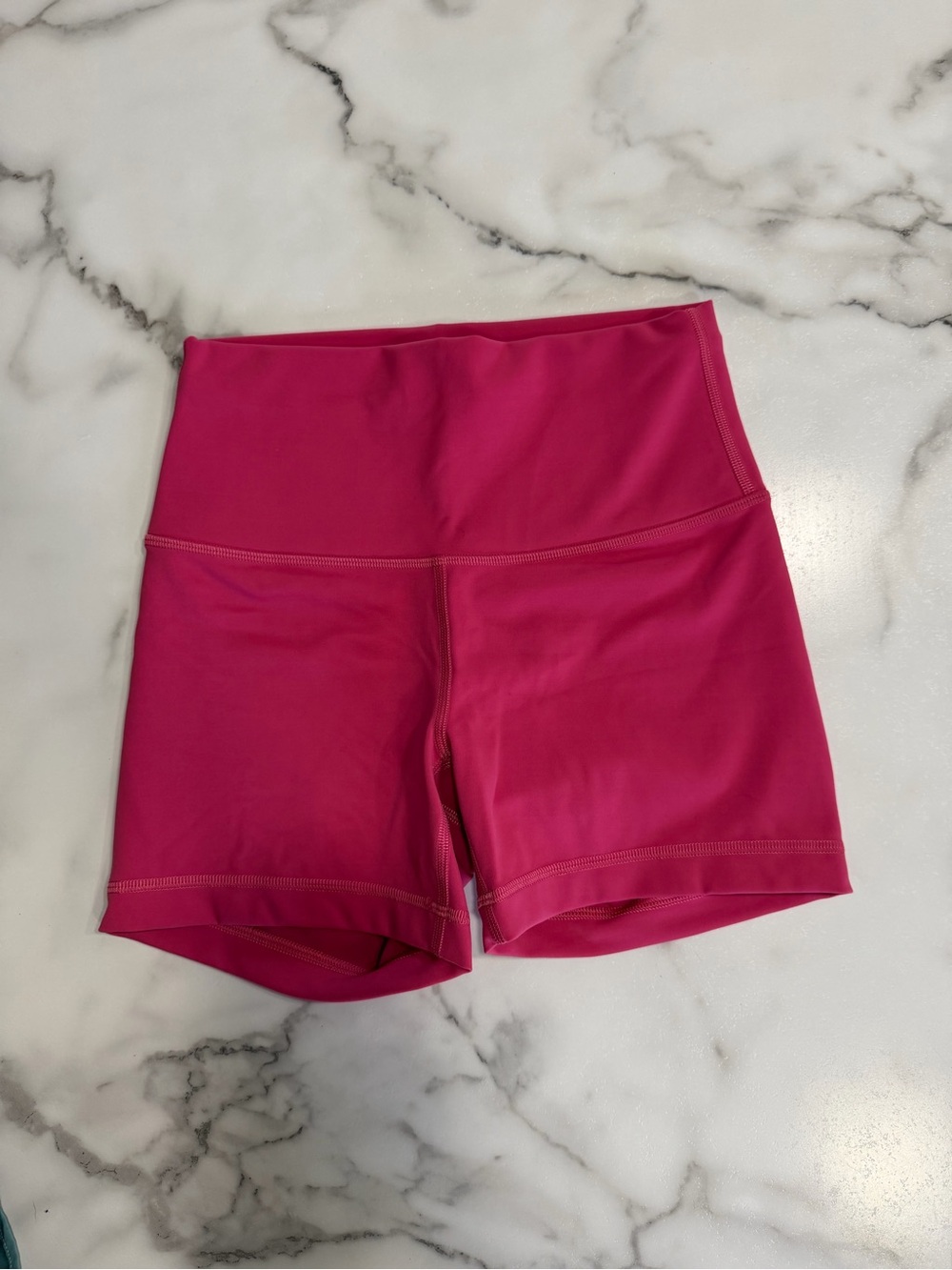 Lululemon Raspberry Coulis High-Waist Bike Shorts